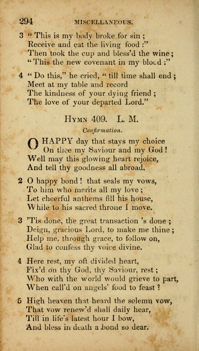 A Selection of Hymns for the Use of Social Religious Meetings and for Private Devotions. 7th ed. page 294