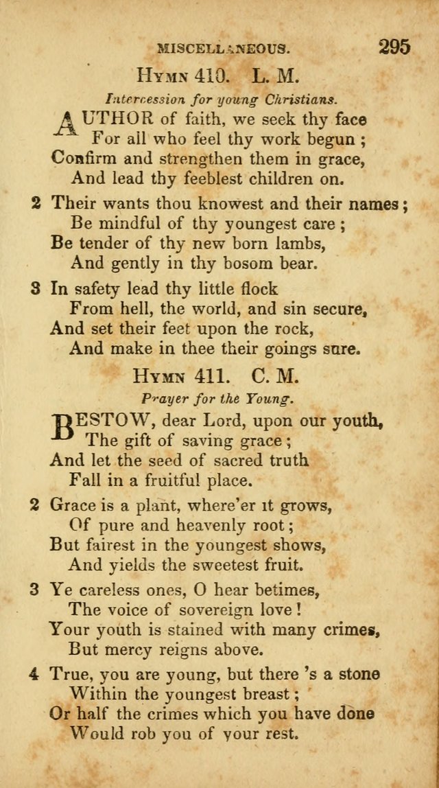 A Selection of Hymns for the Use of Social Religious Meetings and for Private Devotions. 7th ed. page 295