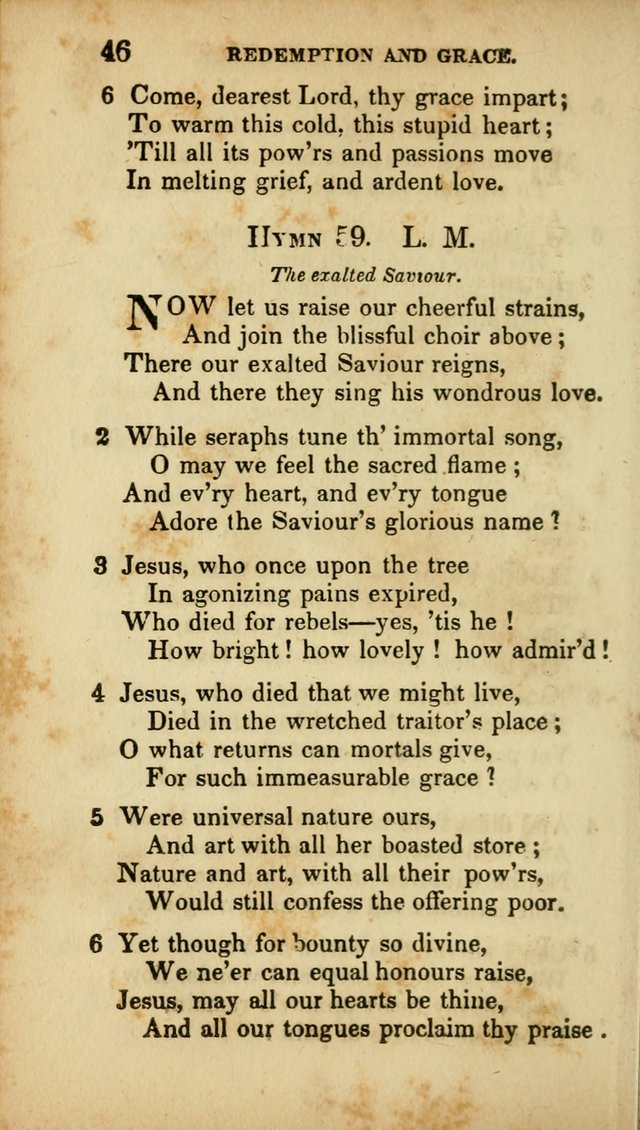 A Selection of Hymns for the Use of Social Religious Meetings and for Private Devotions. 7th ed. page 46