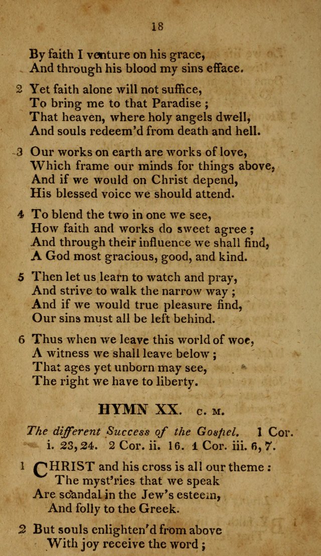 A Selection of Hymns, from Various Authors, Supplementary for the Use of Christians. 1st ed. page 23