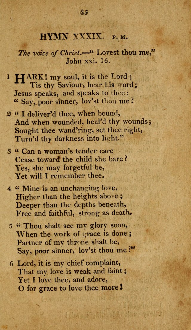 A Selection of Hymns, from Various Authors, Supplementary for the Use of Christians. 1st ed. page 40