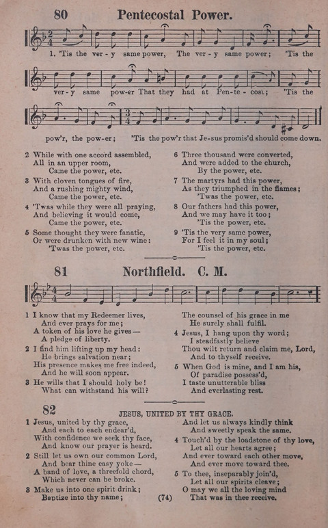 Songs of Joy and Gladness with Supplement page 74