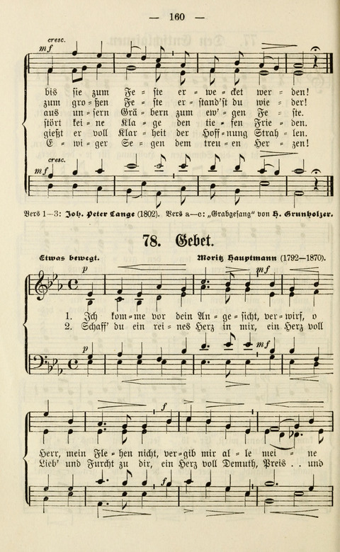 Sammlung Kirchlicher Lieder: für den Gemischten Chor. Liederbuch für Kirche, Schule und Haus page 160