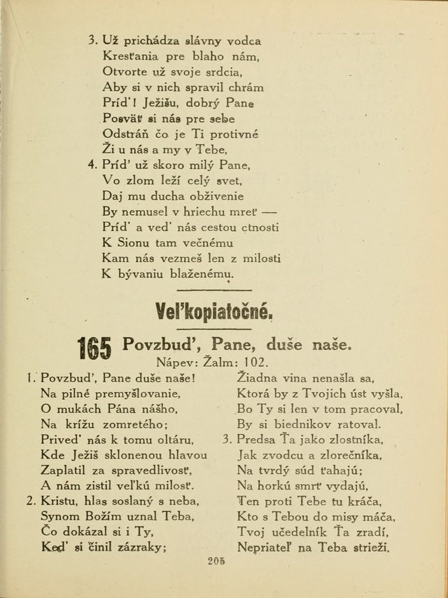 Slovensky Kalvinsky Spevnik page 205