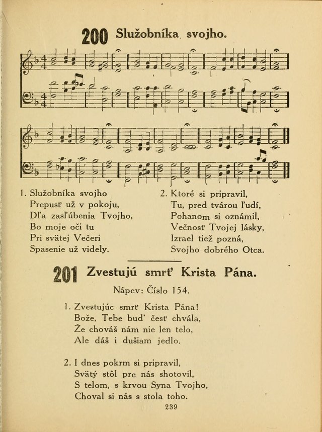 Slovensky Kalvinsky Spevnik page 239