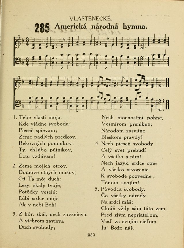 Slovensky Kalvinsky Spevnik page 333