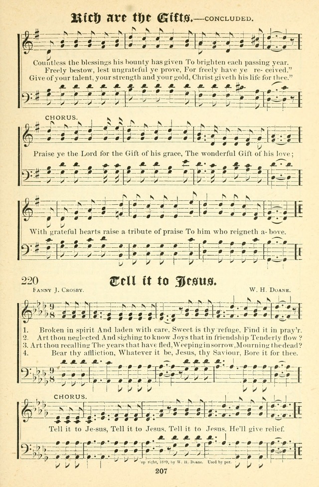 Songs of Love and Praise No. 2: for use in meetings for christian worship or work page 208