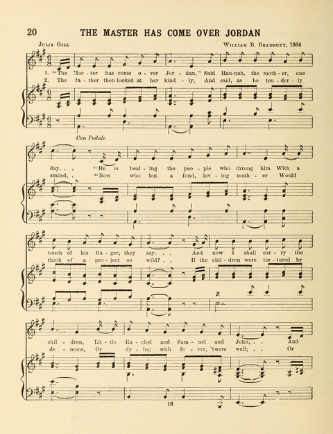 Songs for Little People: for use in the Sunday-School, the Kindergarten and the Home page 16