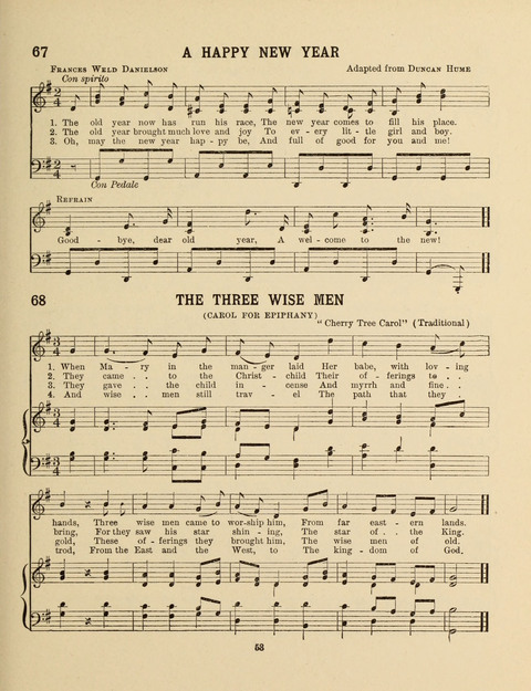 Songs for Little People: for use in the Sunday-School, the Kindergarten and the Home page 53