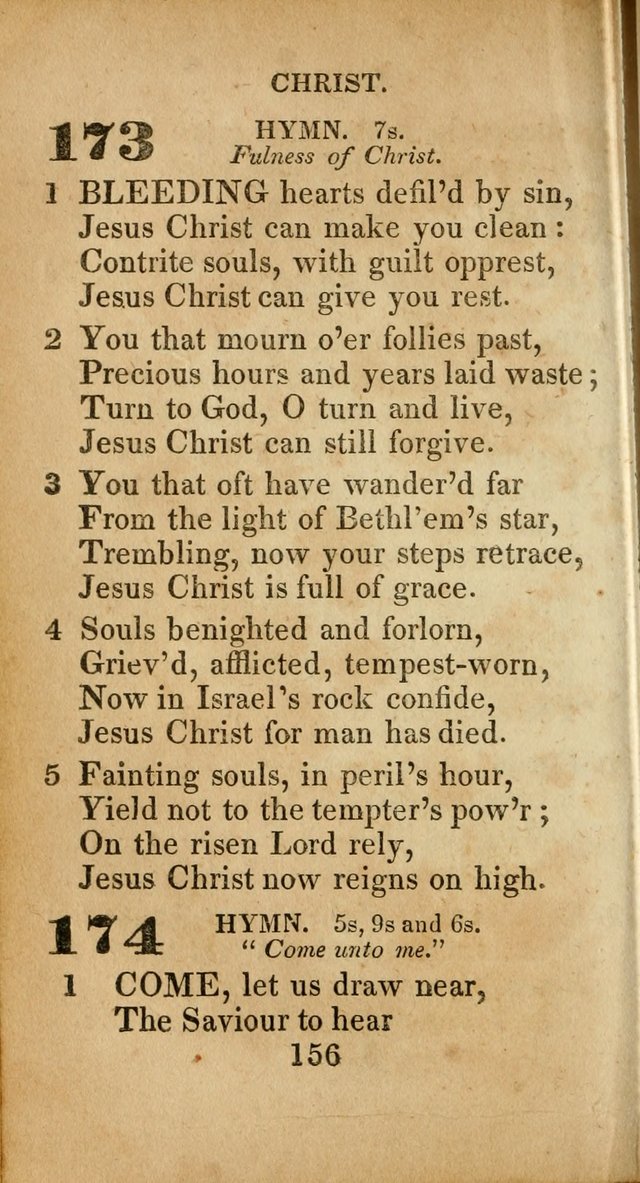 Sacred lyrics, or Select hymns: particularly adapted to revivals of religion, and intended as a supplement to Watts.  page 156