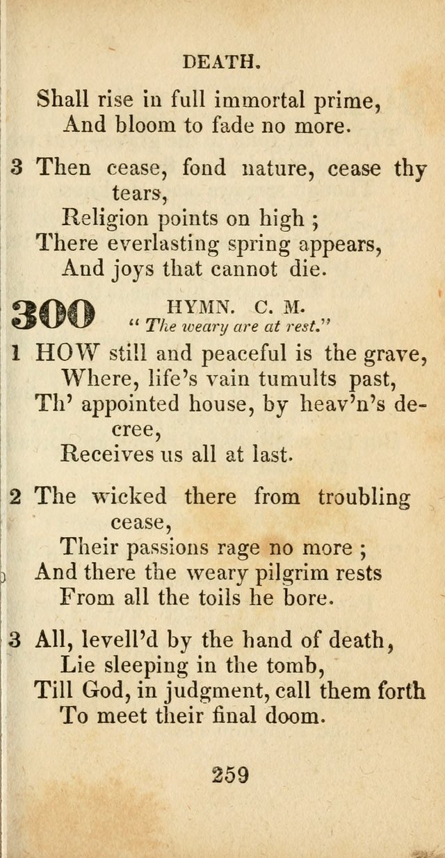 Sacred lyrics, or Select hymns: particularly adapted to revivals of religion, and intended as a supplement to Watts.  page 259