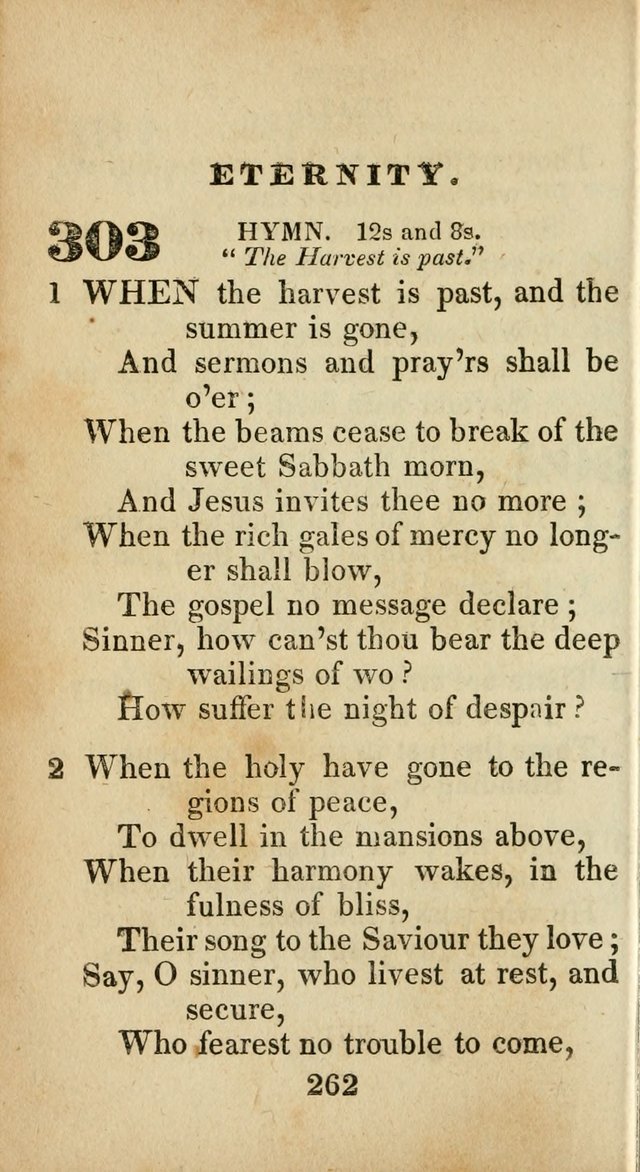 Sacred lyrics, or Select hymns: particularly adapted to revivals of religion, and intended as a supplement to Watts.  page 262