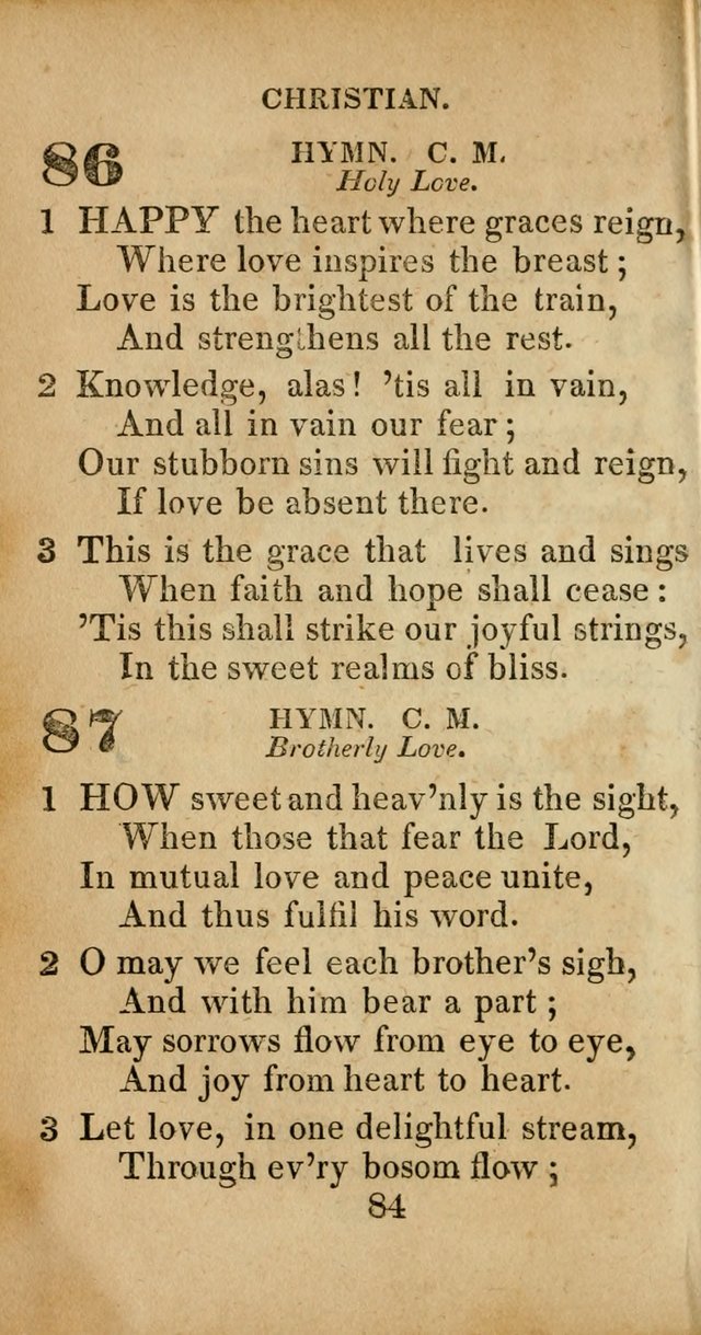Sacred lyrics, or Select hymns: particularly adapted to revivals of religion, and intended as a supplement to Watts.  page 84