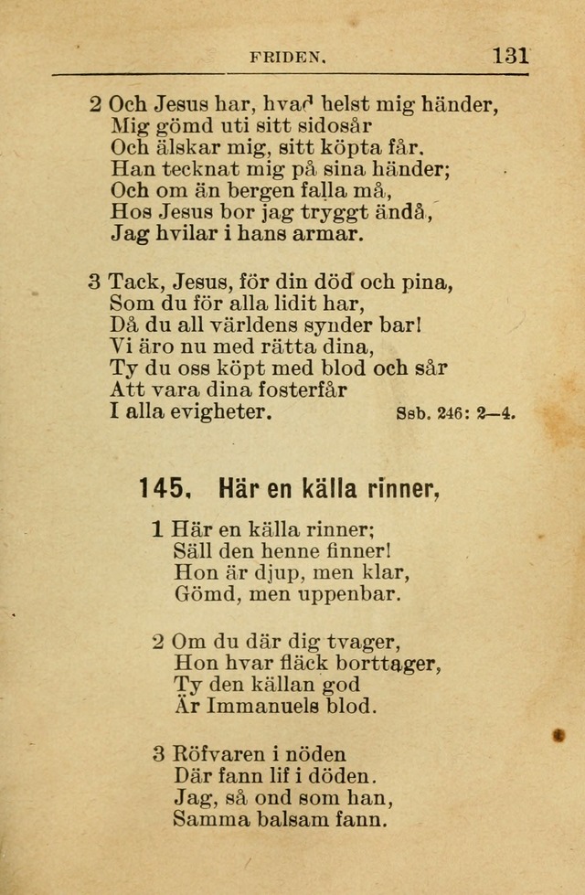 Söndagsskolbok: innehållande liturgi och sånger för söndagsskolan (Omarbetad uppl.) page 133