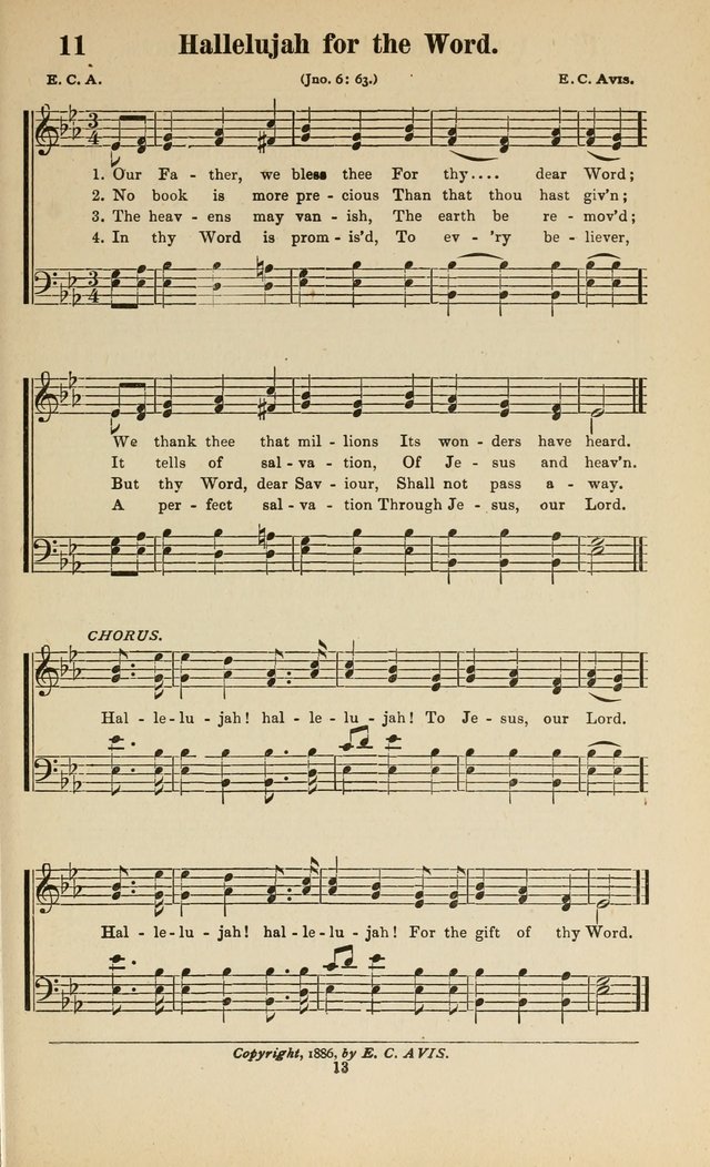 Sacred Melodies Nos.1 and 2 combined: As used by Evangelist H. W. Brown and others, in Gospel Meetings and other religious services page 13