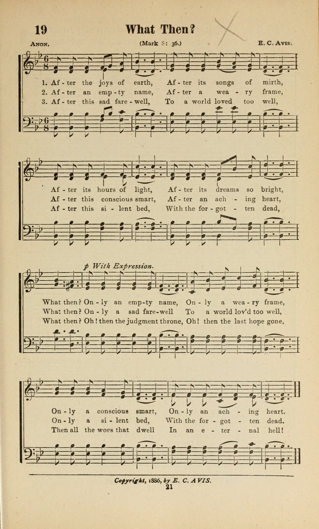 Sacred Melodies Nos.1 and 2 combined: As used by Evangelist H. W. Brown and others, in Gospel Meetings and other religious services page 21