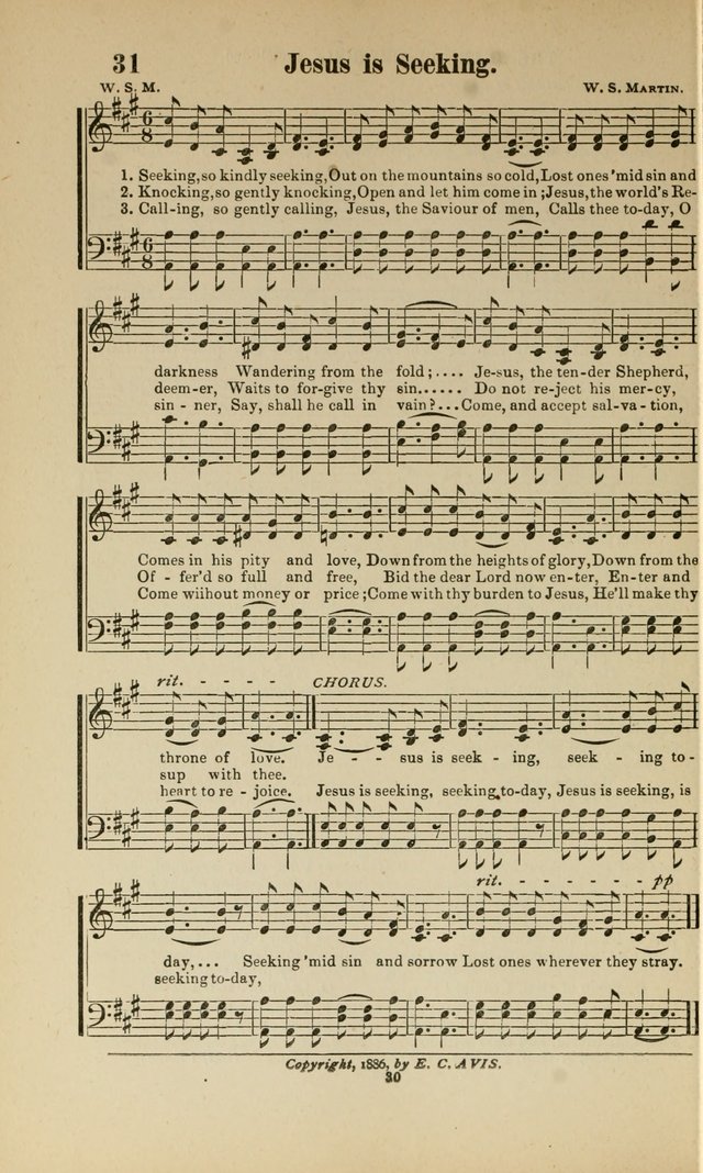 Sacred Melodies Nos.1 and 2 combined: As used by Evangelist H. W. Brown and others, in Gospel Meetings and other religious services page 30