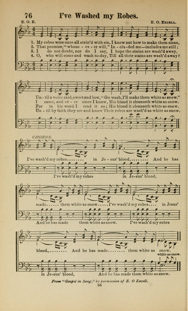 Sacred Melodies Nos.1 and 2 combined: As used by Evangelist H. W. Brown and others, in Gospel Meetings and other religious services page 68