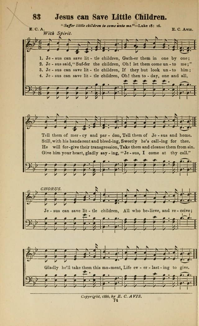 Sacred Melodies Nos.1 and 2 combined: As used by Evangelist H. W. Brown and others, in Gospel Meetings and other religious services page 74