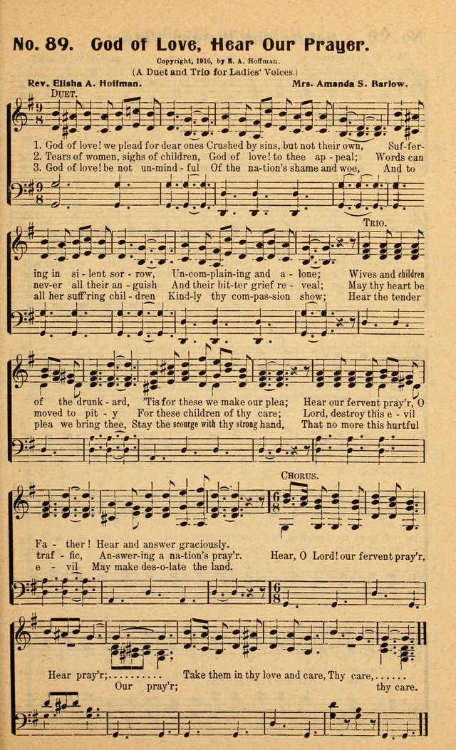 Songs of the New Crusade: a collection of stirring twentieth century temperance songs page 89