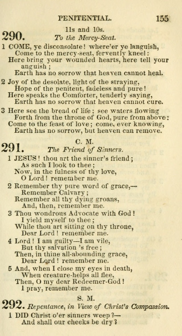 Social Psalmist: or hymns, selected for the private use and social meetings of evangelical Christians page 161