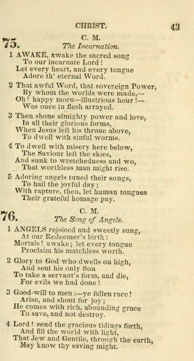Social Psalmist: or hymns, selected for the private use and social meetings of evangelical Christians page 45