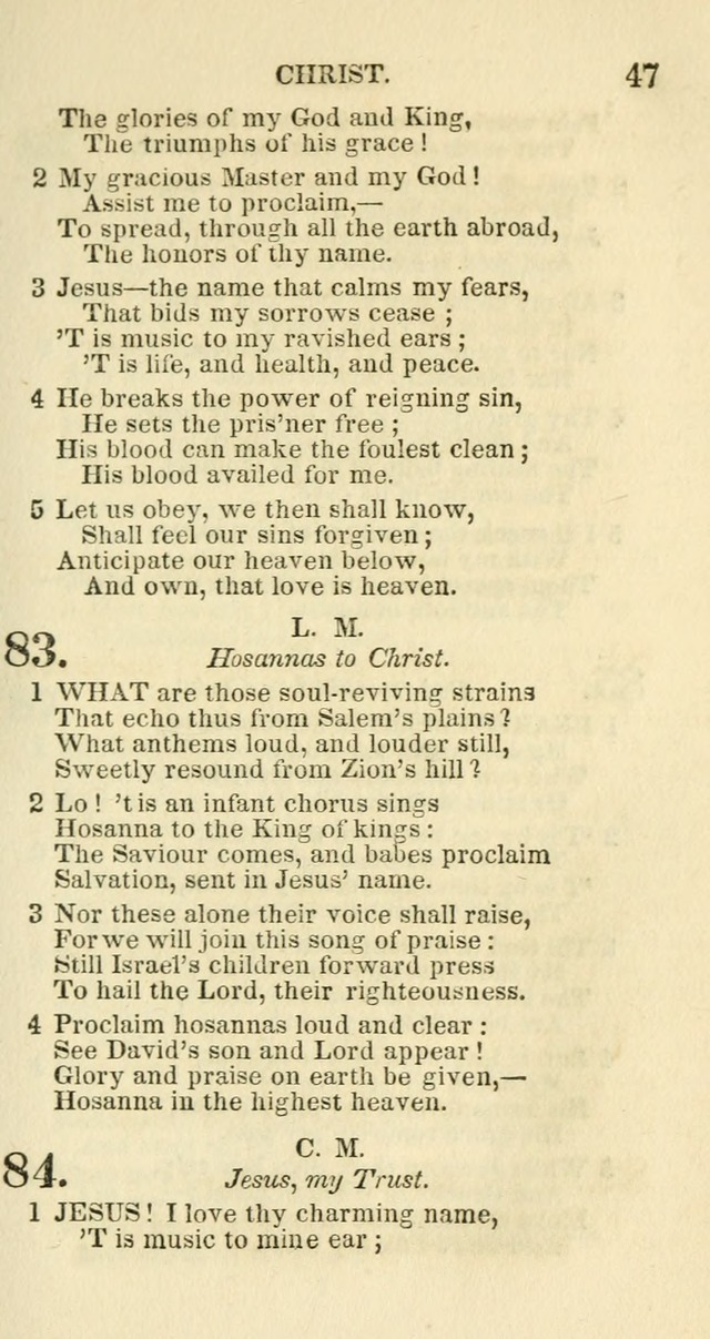 Social Psalmist: or hymns, selected for the private use and social meetings of evangelical Christians page 49