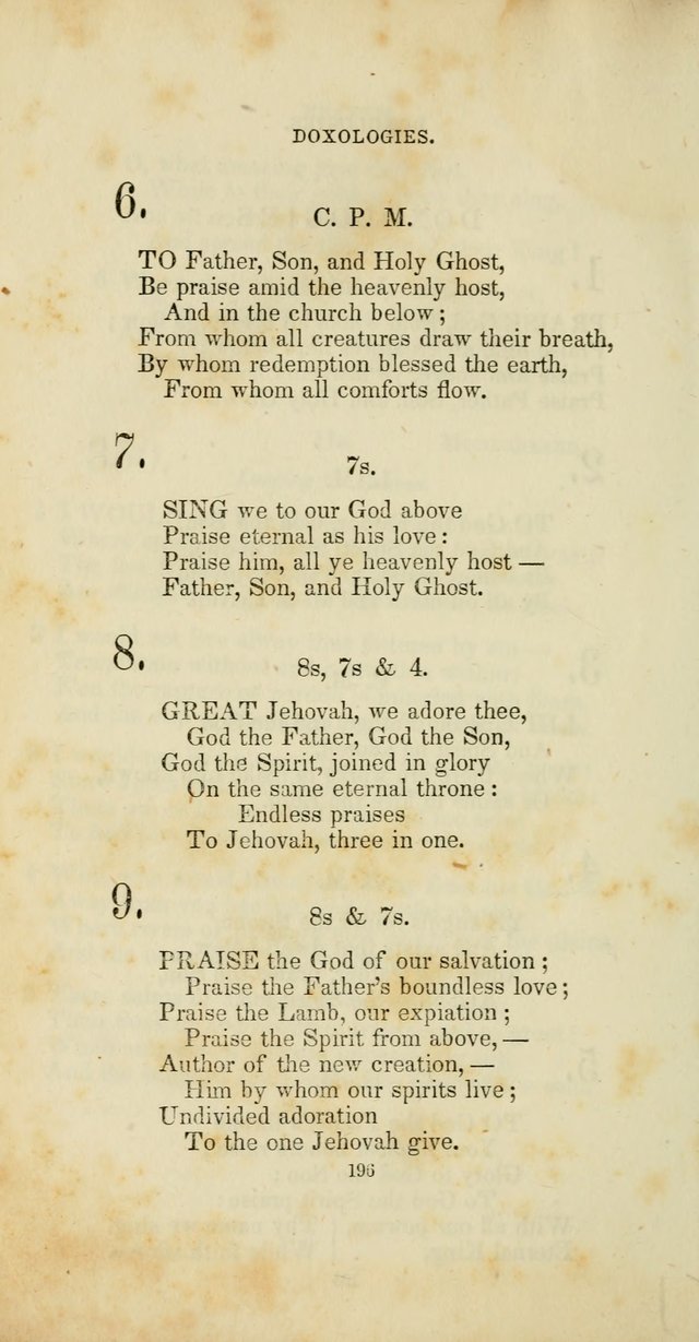 The Social Psalmist: a new selection of hymns for conference meetings and family worship page 196