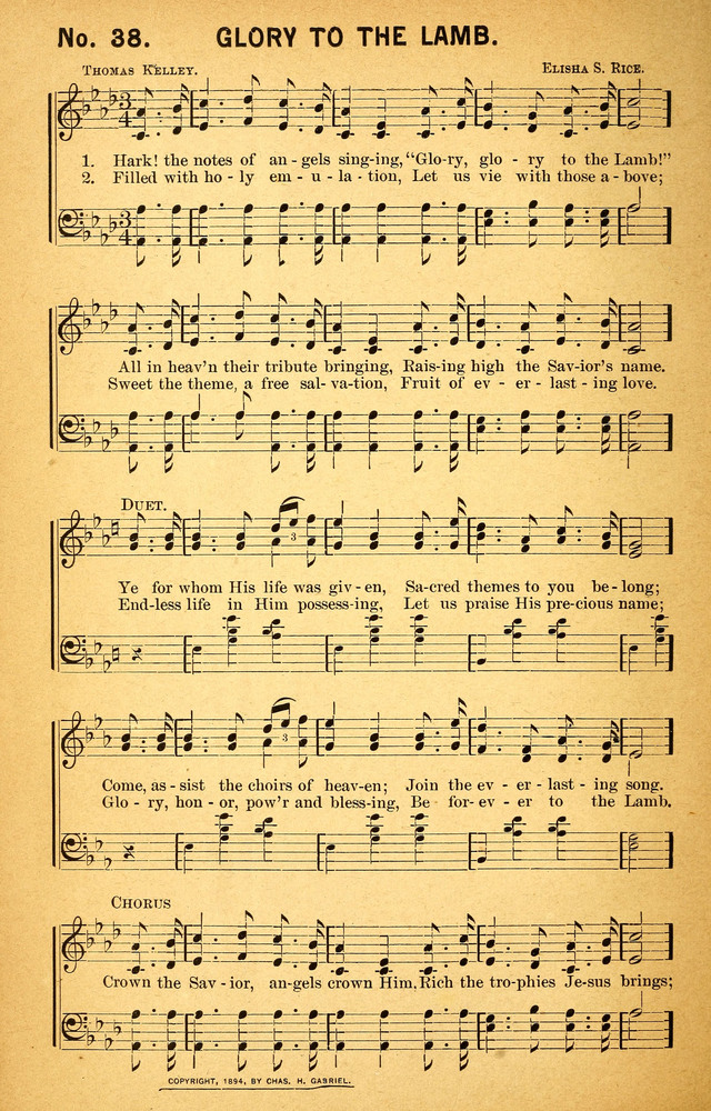 Songs of the Pentecost for the Forward Gospel Movement page 38