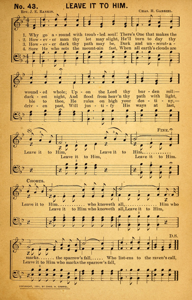 Songs of the Pentecost for the Forward Gospel Movement page 43