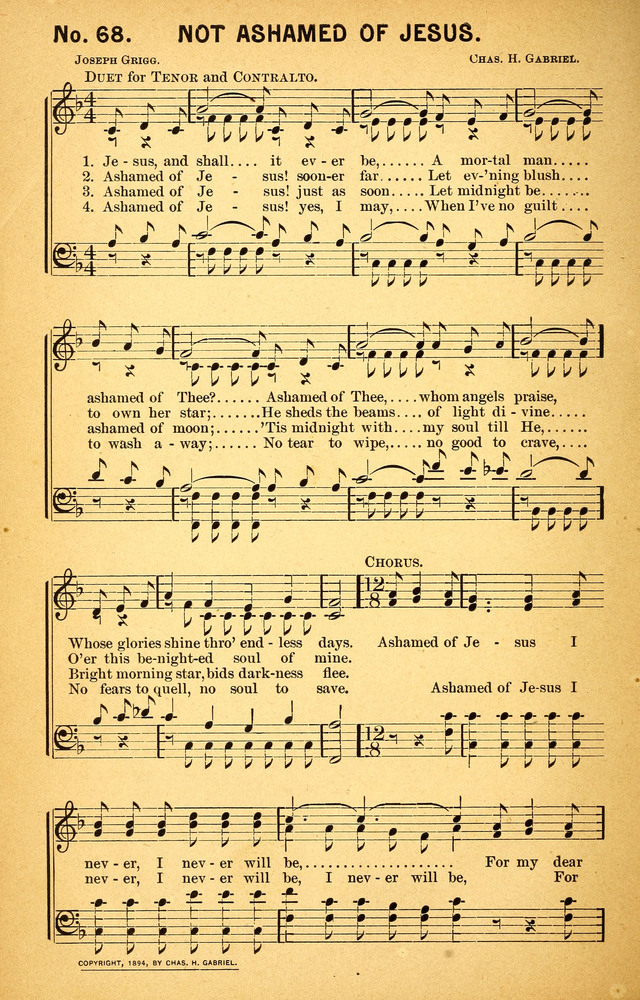 Songs of the Pentecost for the Forward Gospel Movement page 68