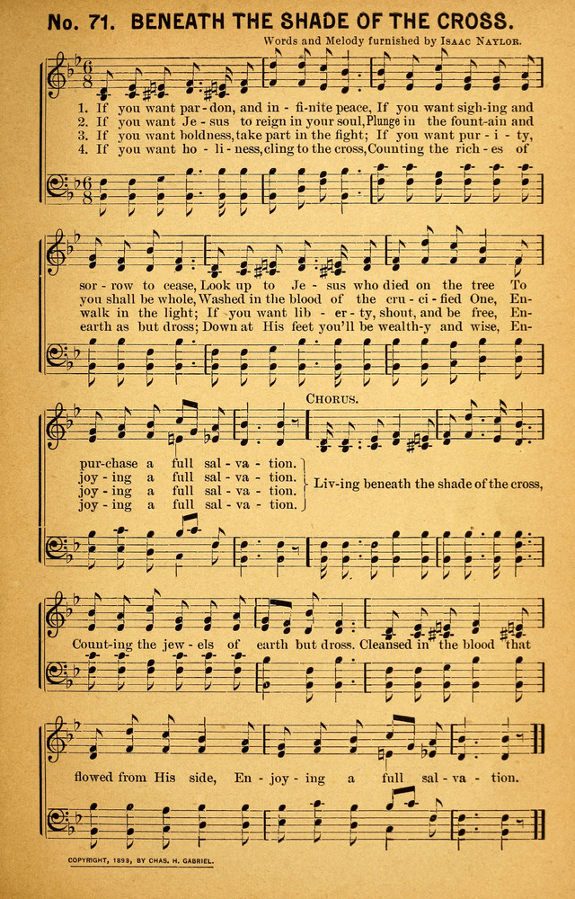 Songs of the Pentecost for the Forward Gospel Movement page 71
