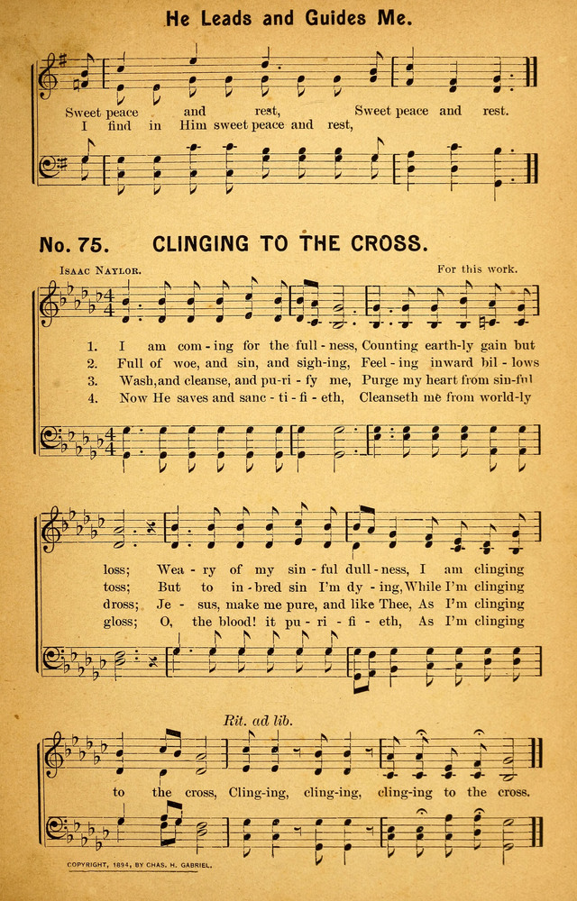 Songs of the Pentecost for the Forward Gospel Movement page 75