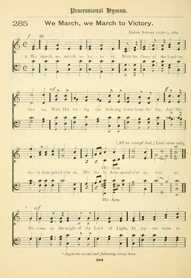 School and Parish Hymnal: with tunes page 285