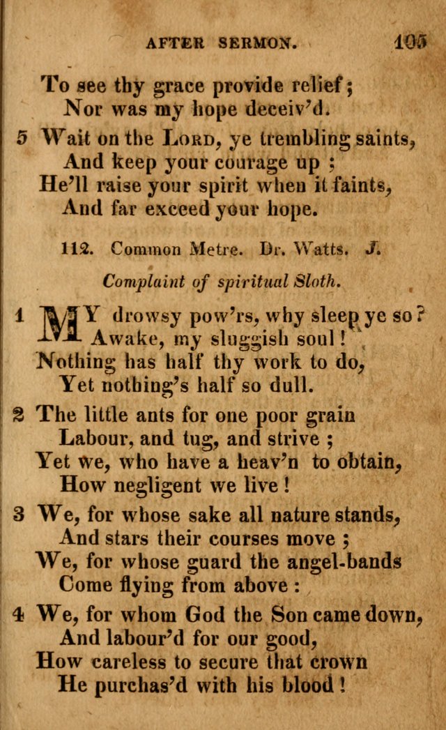 A Selection of Psalms and Hymns: done under the appointment of the Philadelphian Association (4th ed.) page 105