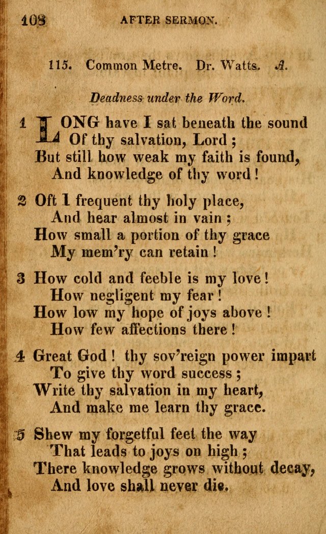 A Selection of Psalms and Hymns: done under the appointment of the Philadelphian Association (4th ed.) page 108