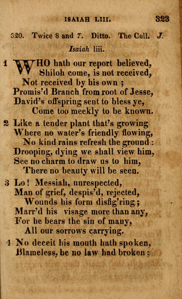 A Selection of Psalms and Hymns: done under the appointment of the Philadelphian Association (4th ed.) page 323