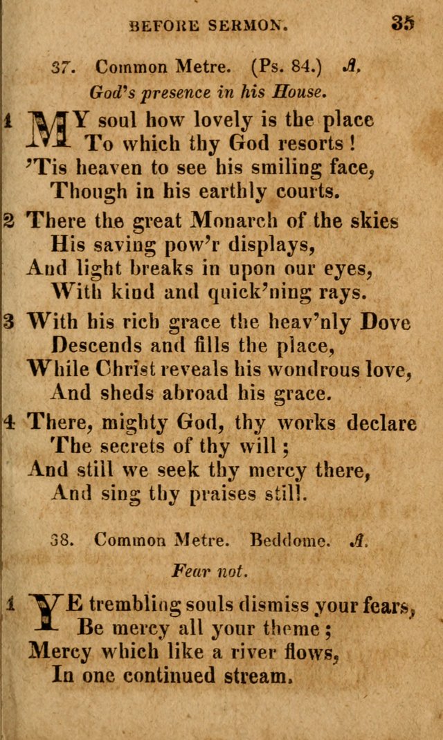 A Selection of Psalms and Hymns: done under the appointment of the Philadelphian Association (4th ed.) page 35