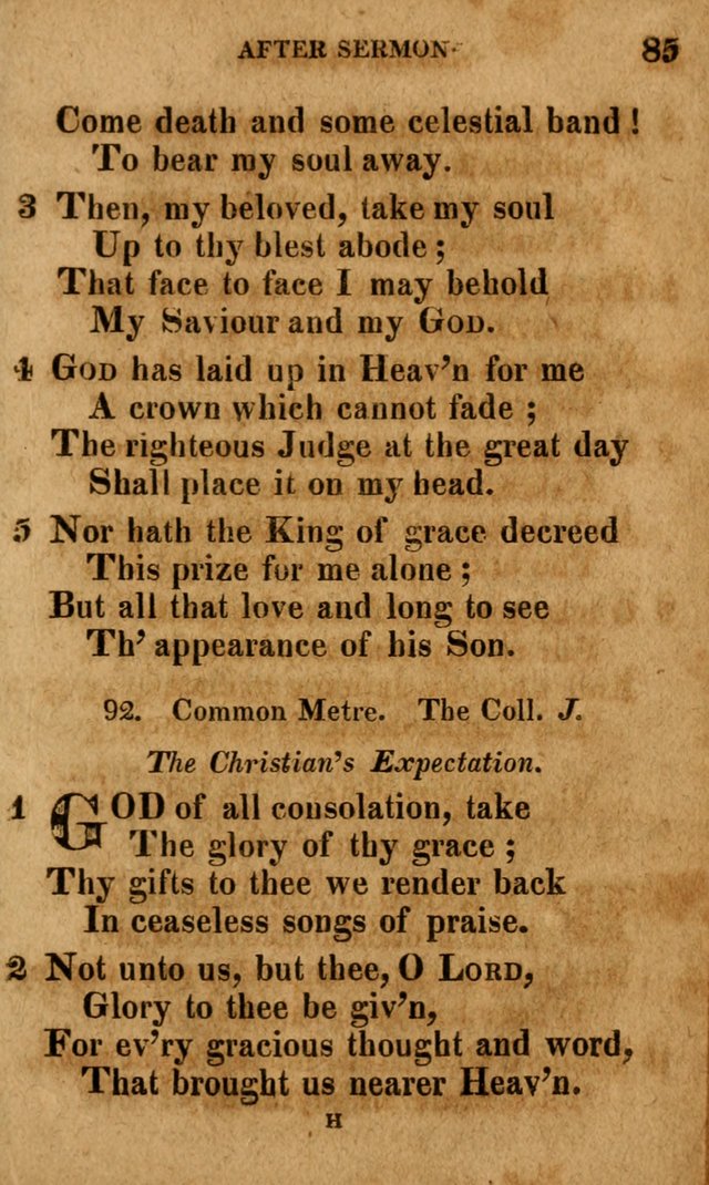 A Selection of Psalms and Hymns: done under the appointment of the Philadelphian Association (4th ed.) page 85