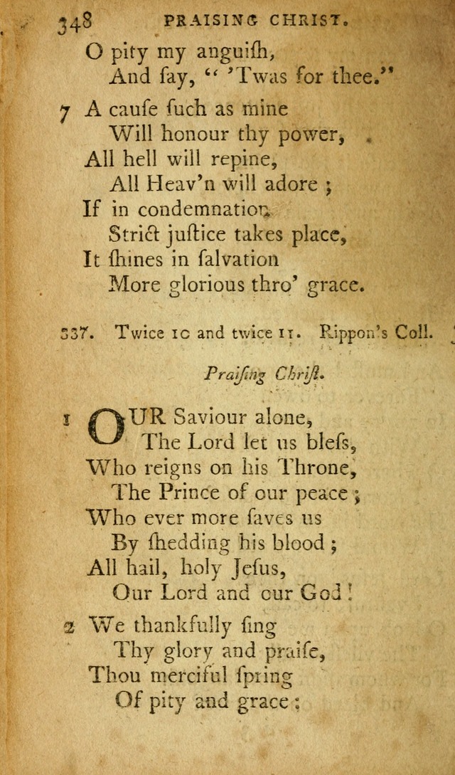A Selection of Psalms and Hymns: done under appointment of the Philadelphian Association (2nd ed) page 364