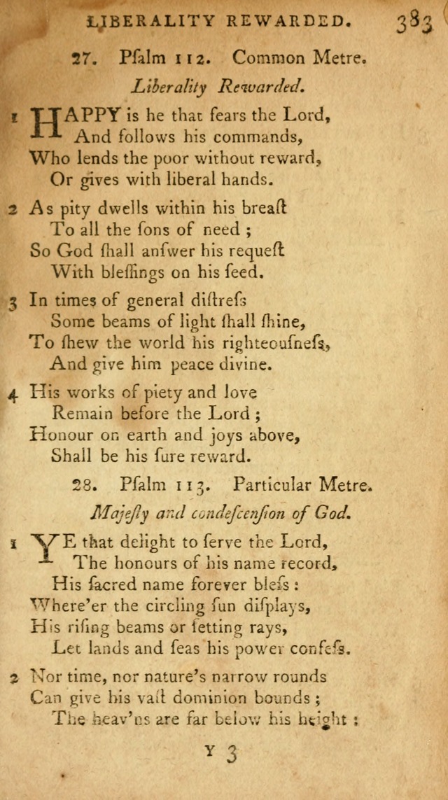 A Selection of Psalms and Hymns: done under appointment of the Philadelphian Association (2nd ed) page 399
