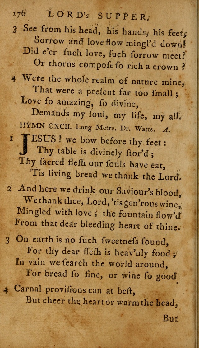 A Selection of Psalms and Hymns: done under the appointment of  the Philadelphian Association page 176