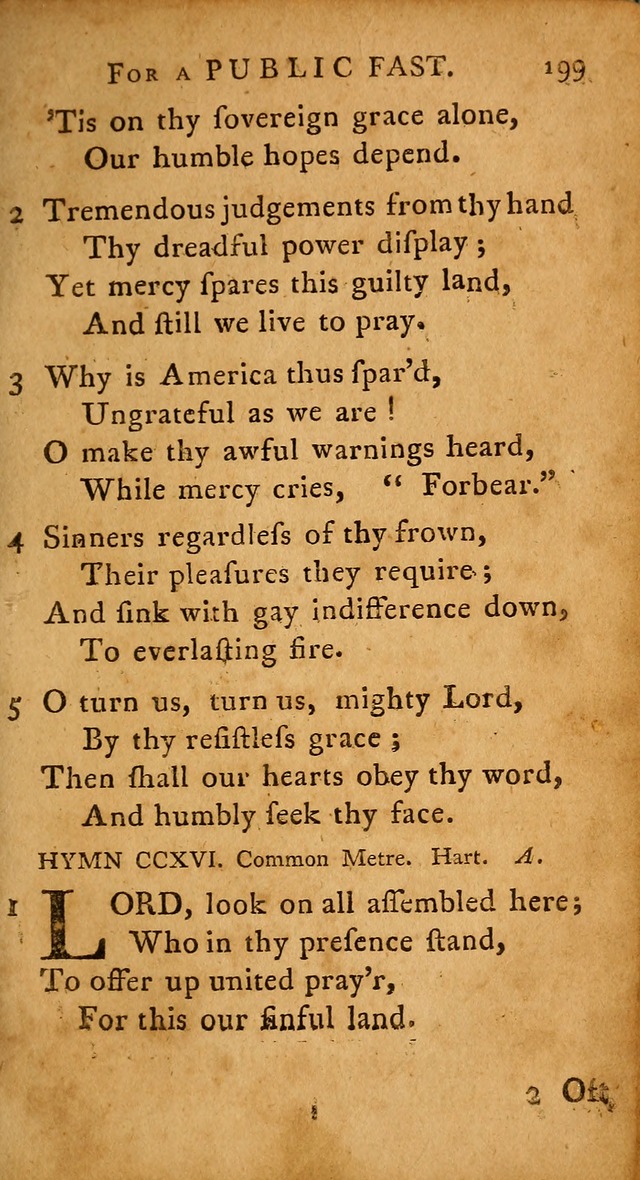 A Selection of Psalms and Hymns: done under the appointment of  the Philadelphian Association page 199