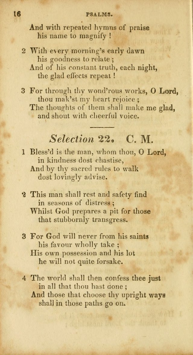 A Selection of Psalms and Hymns, for the use of Sunday Schools page 16