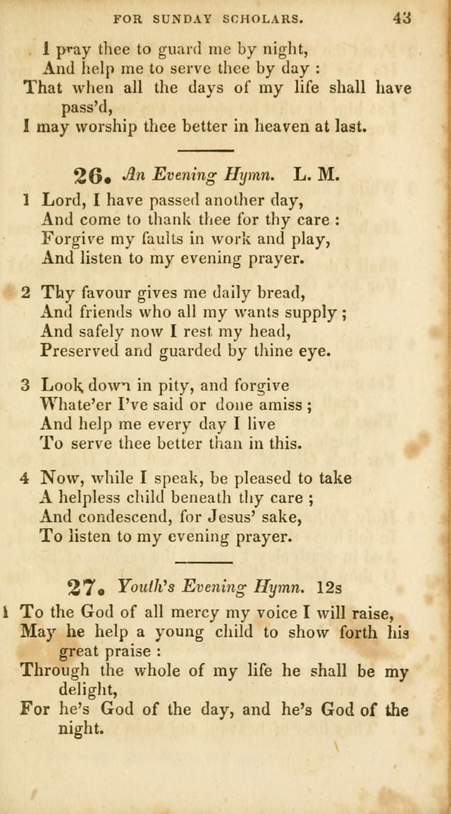 A Selection of Psalms and Hymns, for the use of Sunday Schools page 45