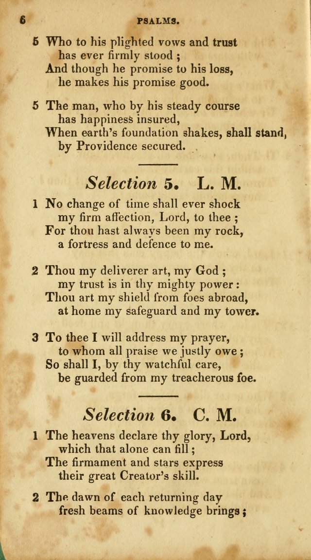 A Selection of Psalms and Hymns, for the use of Sunday Schools page 6