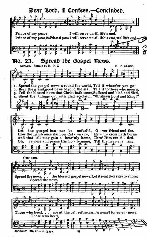 Songs and Praises: for Revivals, Sunday Schools, Singing Schools, and General Church Work page 31