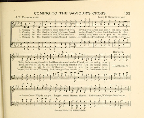 Sowing and Reaping: hymns, tunes and carols for the Snday school, prayer, praise and Gospel service page 153