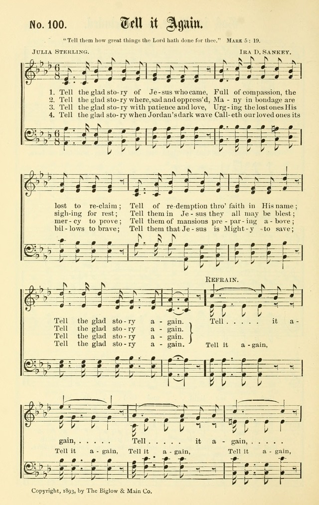 Sacred Songs No. 1: compiled and arranged for use in gospel meetings, Sunday schools, prayer meetings and other religious services page 102