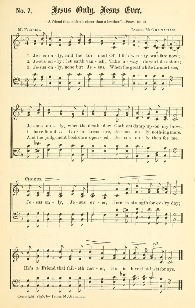 Sacred Songs No. 1: compiled and arranged for use in gospel meetings, Sunday schools, prayer meetings and other religious services page 7